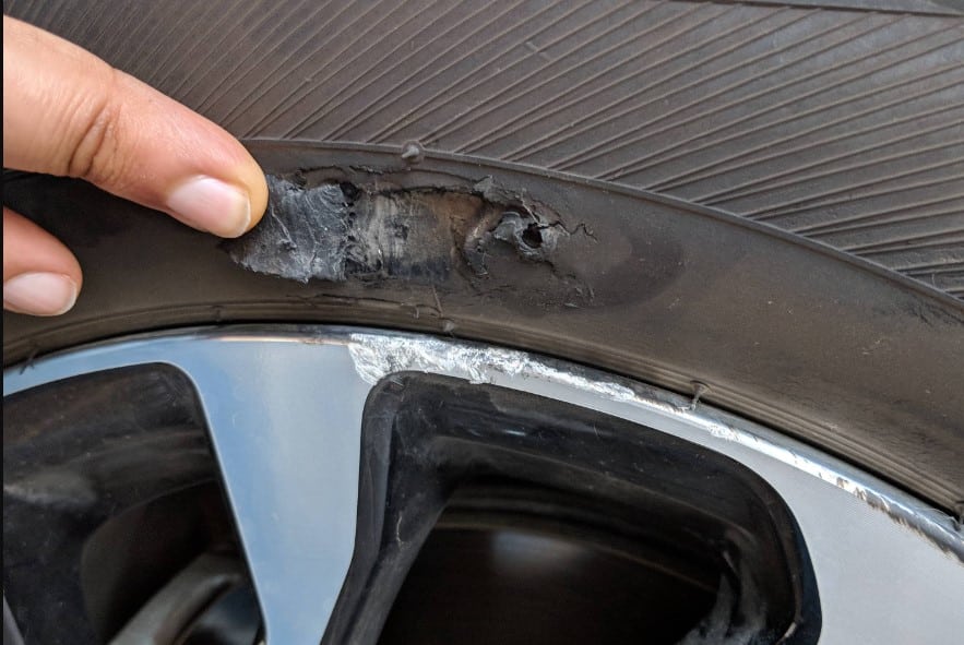 Causes of a Tire Sidewall Damage